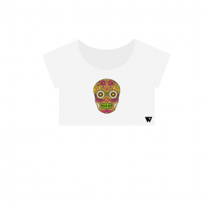 Crop Top Brown Skull | Wuzzee