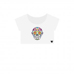 Crop Top Love Skull | Wuzzee