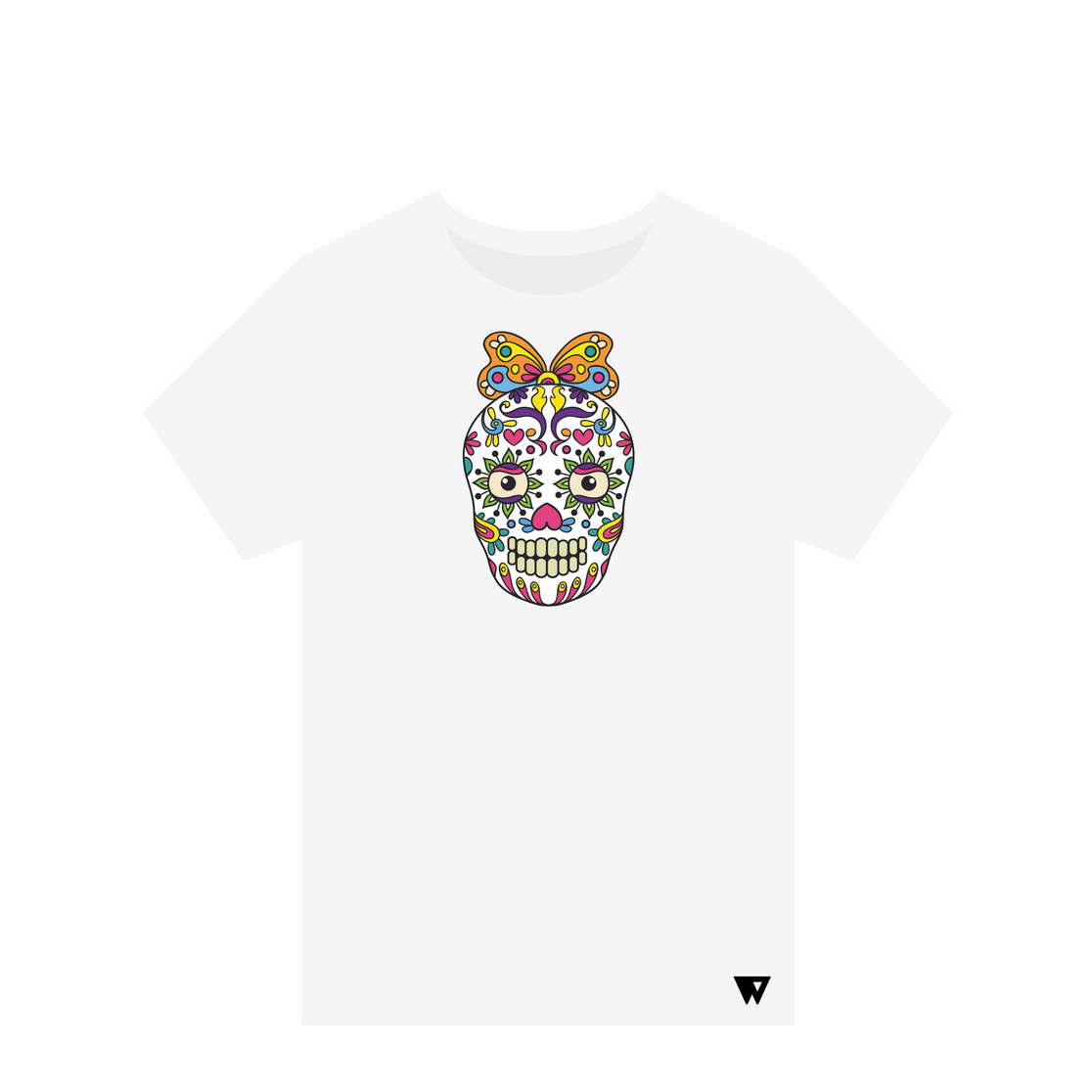 T-Shirt Butterfly Skull | Wuzzee